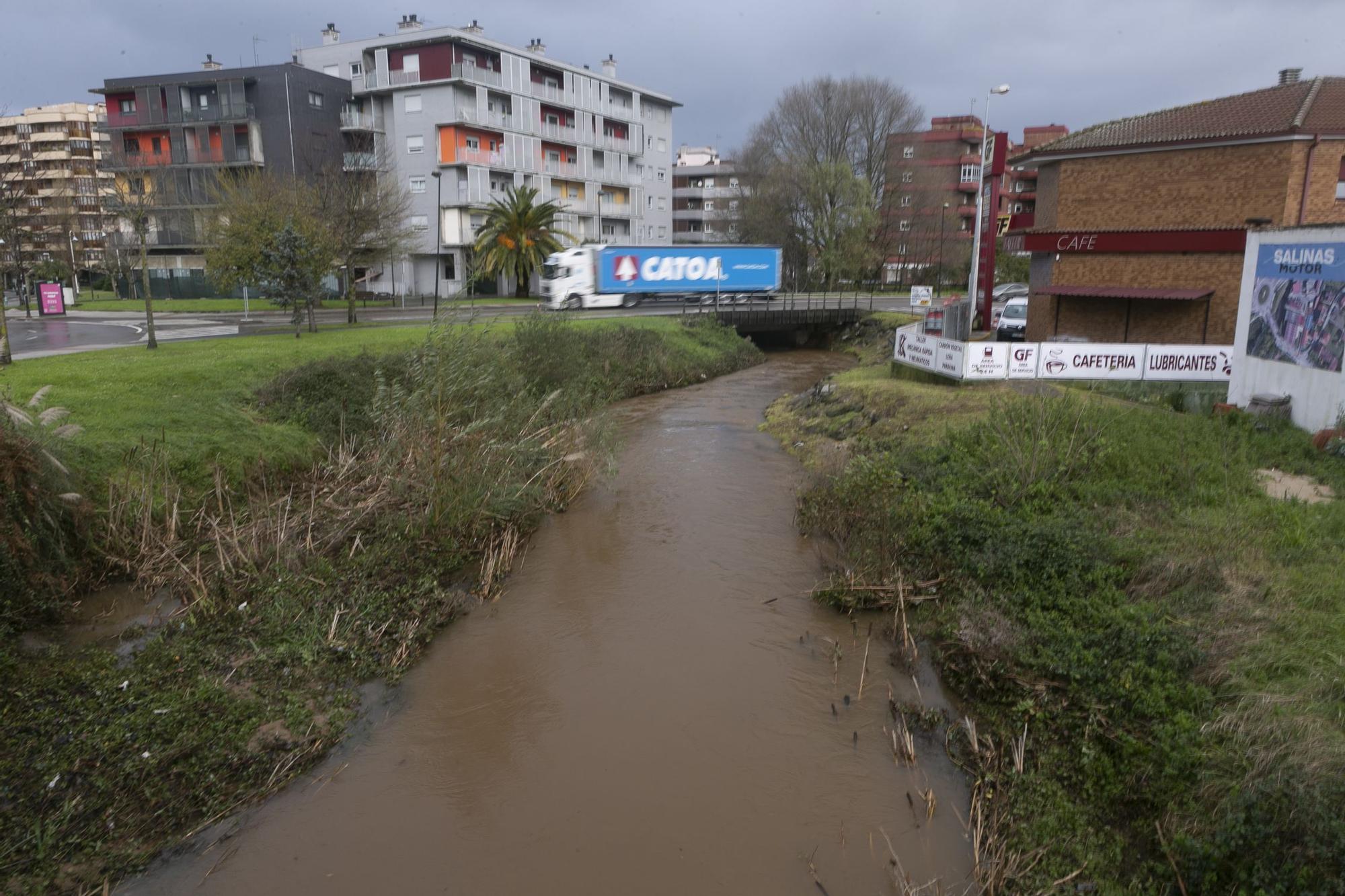 Temporal en la comarca de Avilés