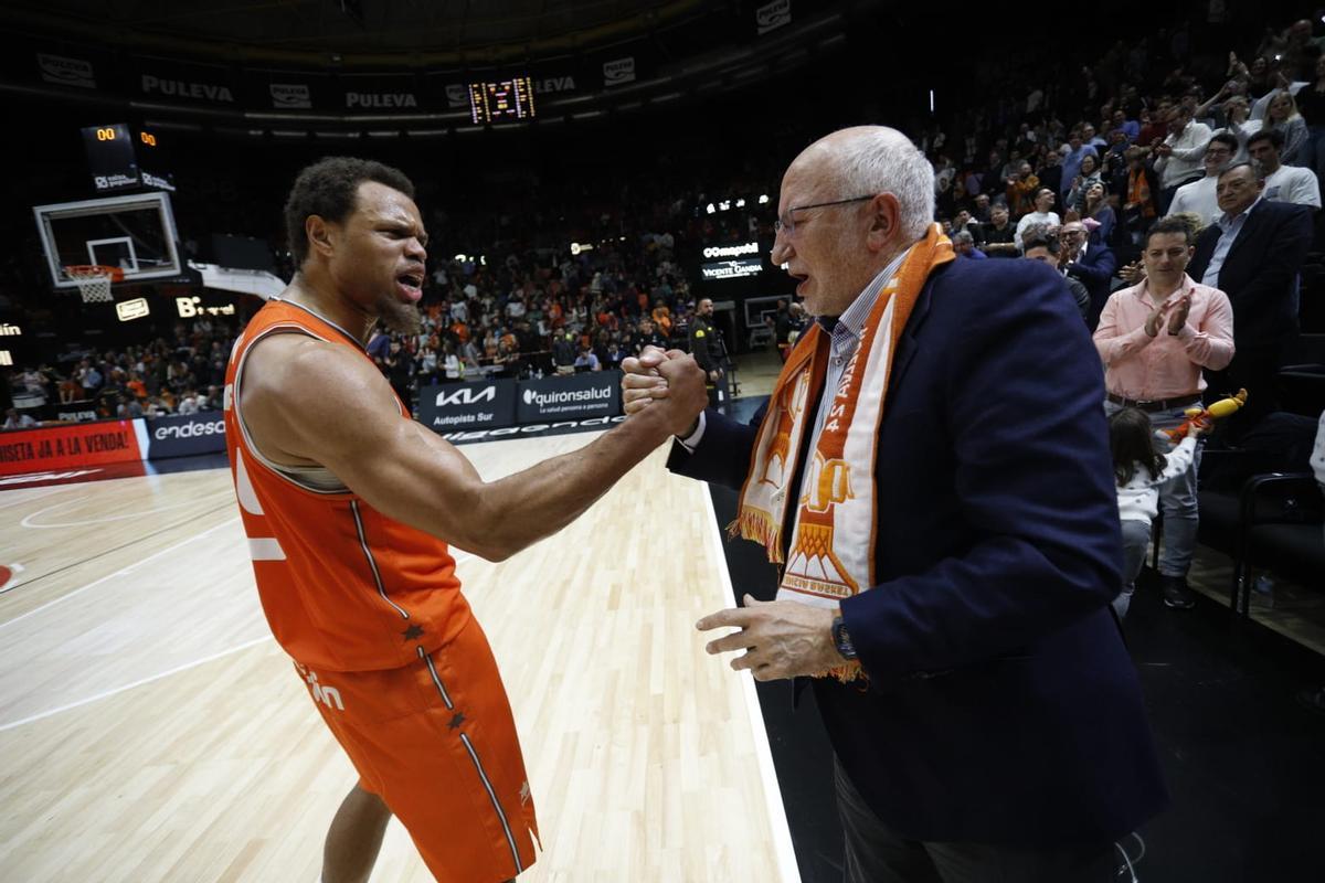 Alegría de Juan Roig y de JUstin Anderson