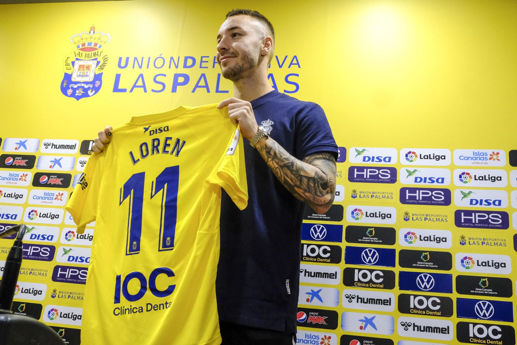 Presentación de Loren, nuevo jugador de la UD Las Palmas