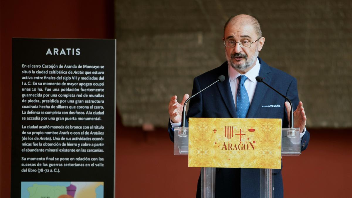 El presidente de Aragón, Javier Lambán