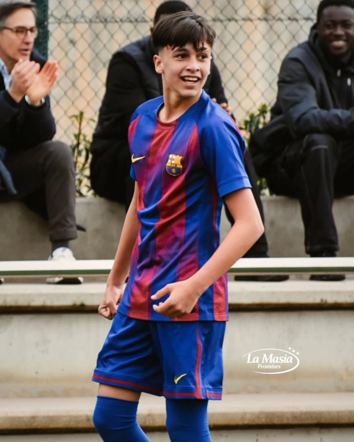 Juan Fernández, jugador del sub'14 del Barça