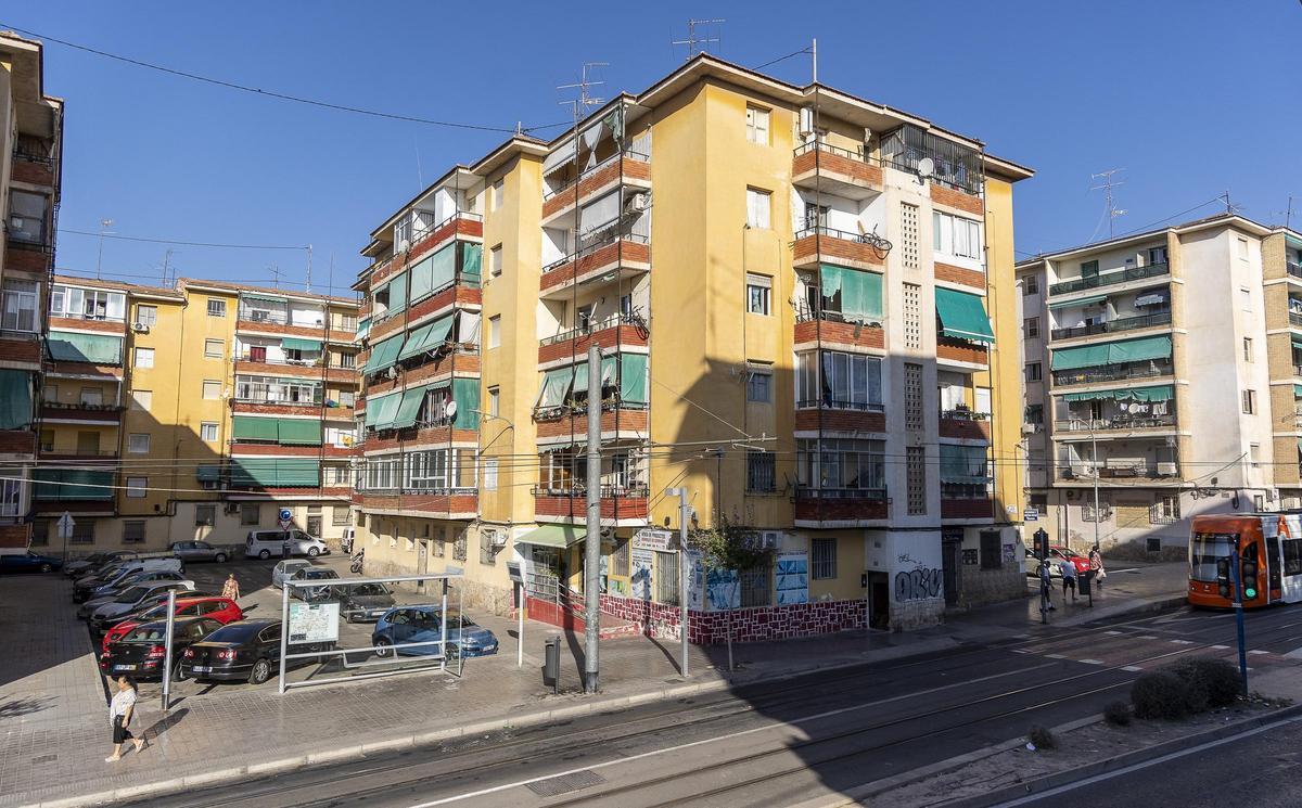 Bloques en el barrio Virgen del Remedio de Alicante.