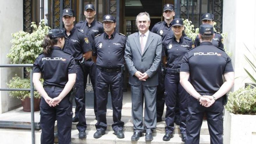 Rafael González Tovar en las presentación de los nuevos uniformes de la Policía Nacional.