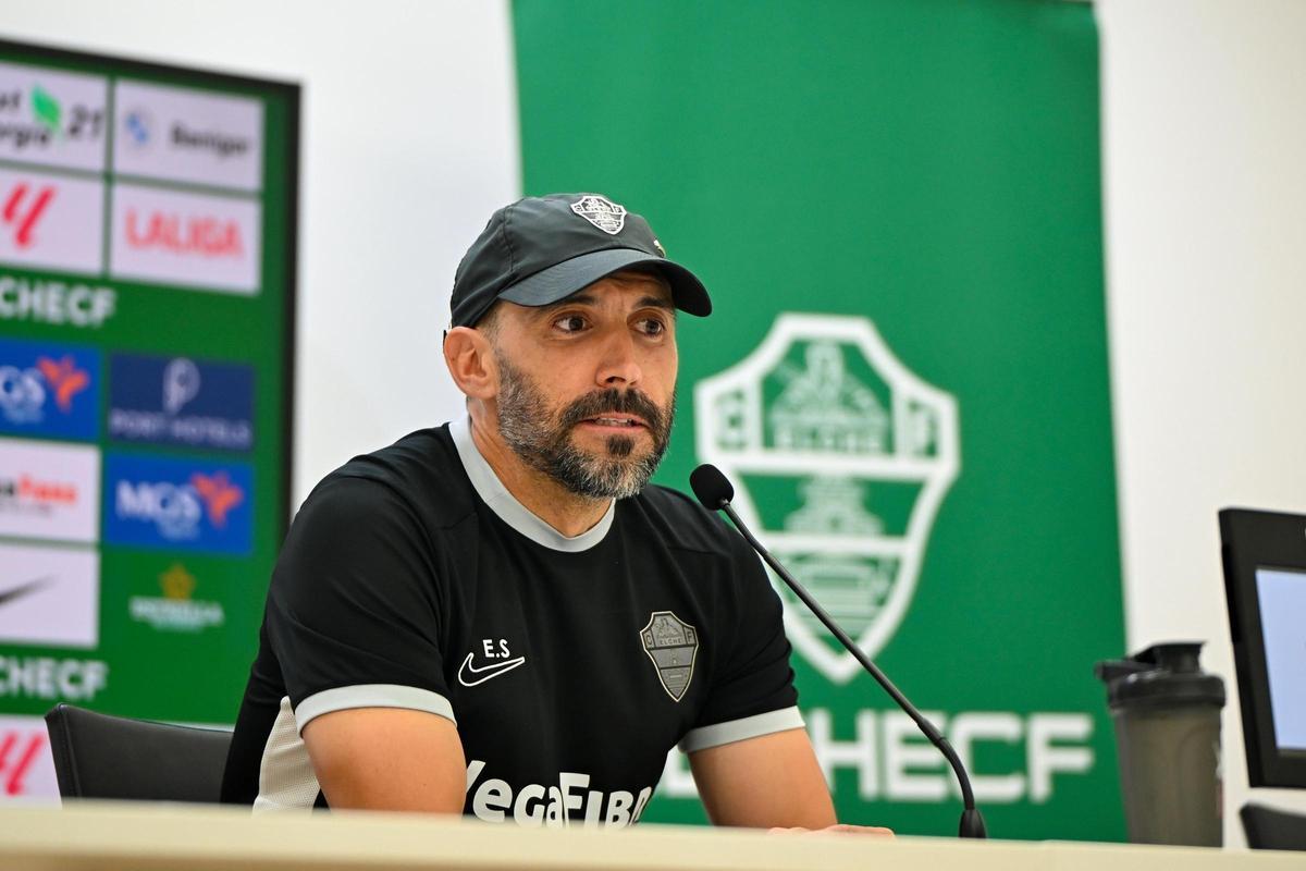 Eder Sarabia, durante una rueda de prensa.