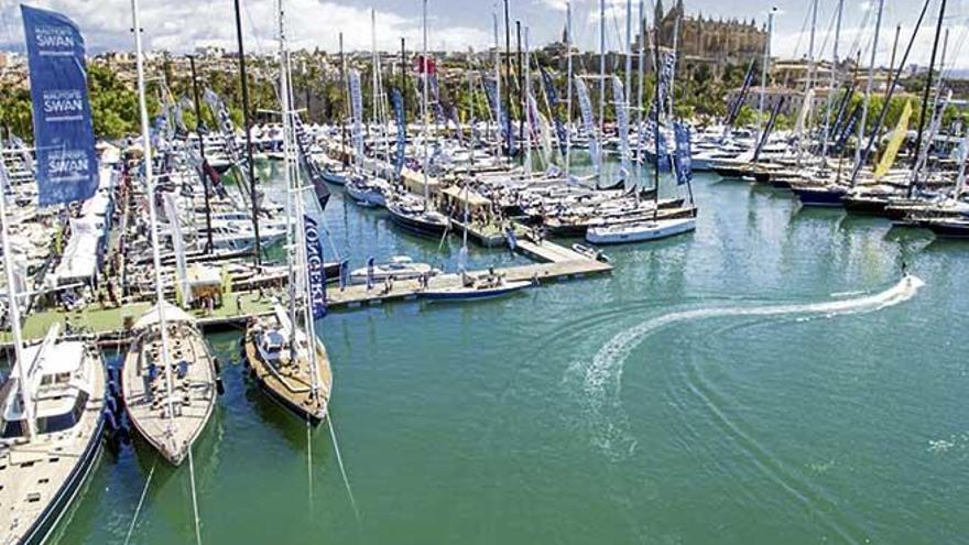 Vista aérea de la Boat Show Palma, remitida por la organización.