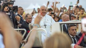 El papa Francisco, durante la Jornada Mundial de la Juventud el pasado agosto en Lisboa.