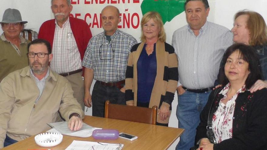 Por la izquierda, Joaquín García, Francisco José Blanco, Víctor González, Ramón Artime, Joana Canals, José Ramón García, María Antonia Suárez e Isabel Serrano.