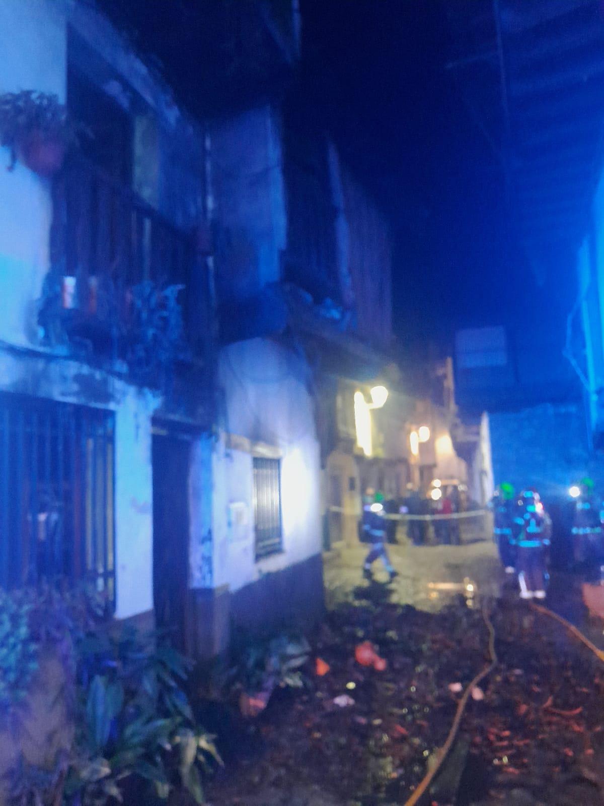 Incendio en Villanueva de la Vera