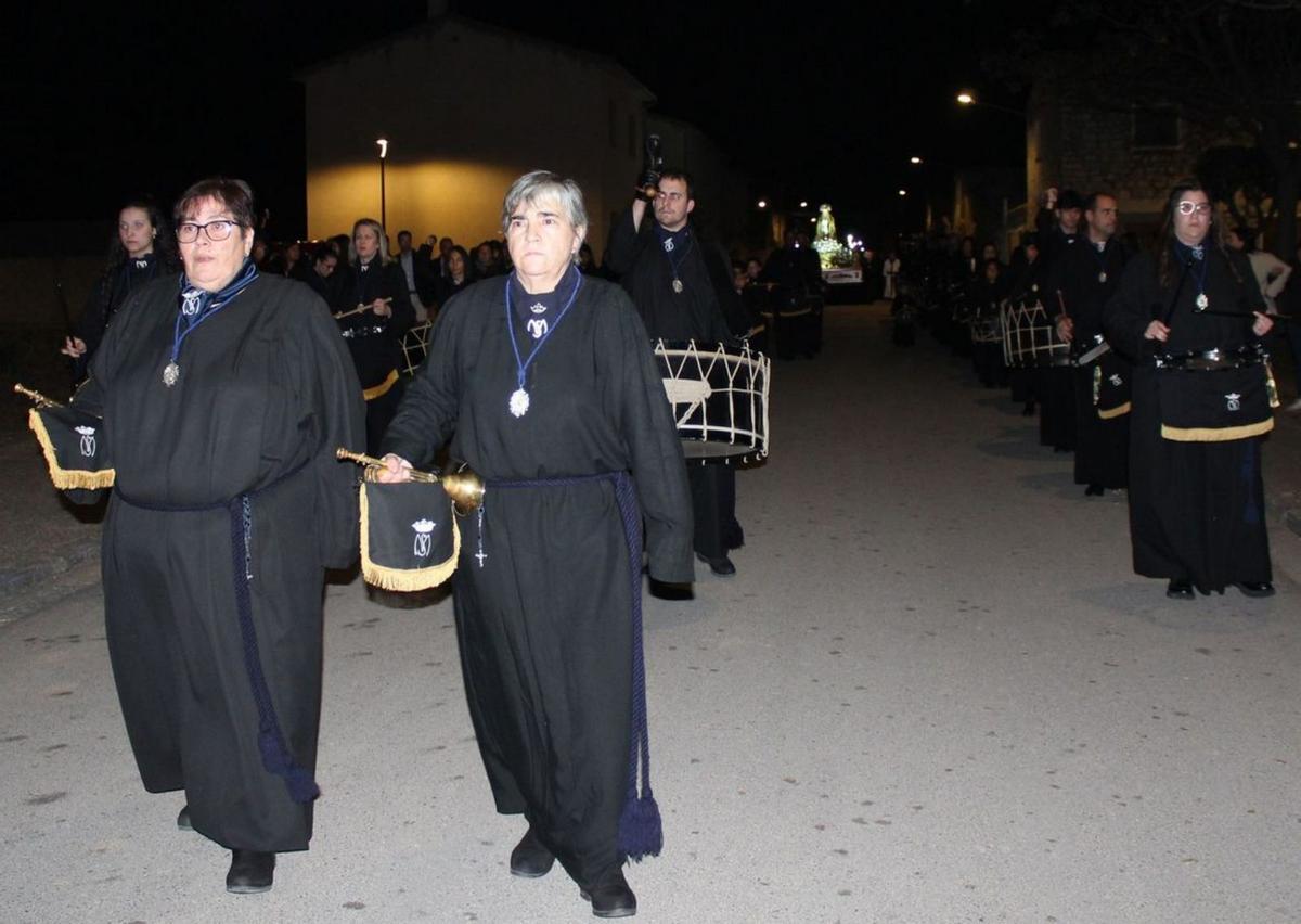 La primera procesión fue la de La Soledad en Santa Anastasia. | MARÍA JOSÉ LAPUENTE