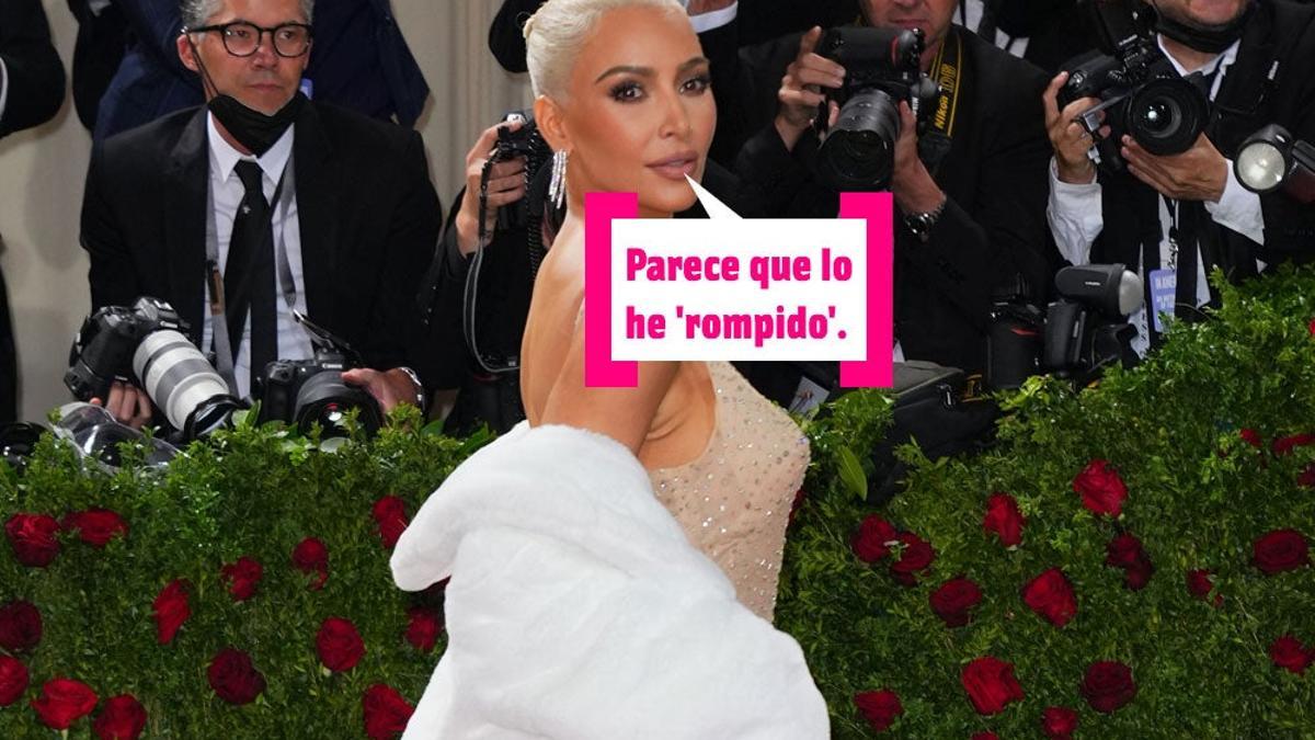 Kim Kardashian dejó MUY mal el vestido de Marilyn Monroe y para muestra, una foto