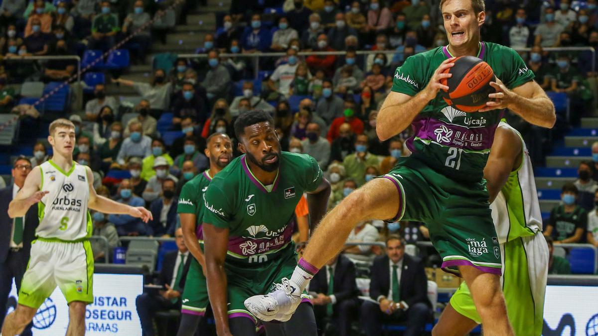 Una imagen del Unicaja - Urbas Fuenlabrada del pasado sábado.