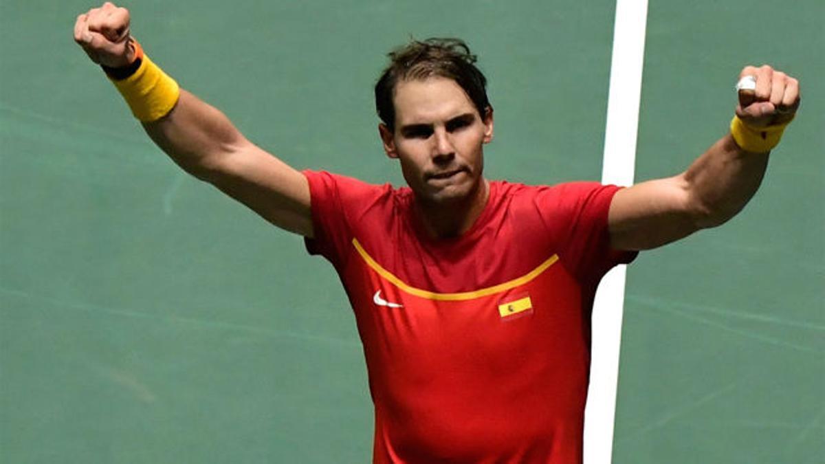 Rafa Nadal: "Estábamos bajo presión, así que muy contento"