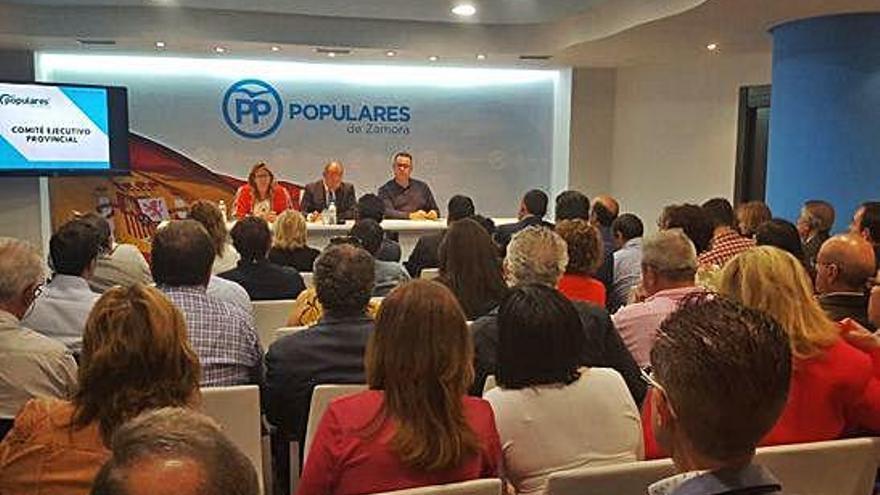 Reunión del Comité Ejecutivo del Partido Popular en Zamora el pasado martes.