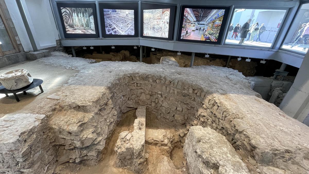 Inauguración de la reforma del espacio museizádo del Mercat de Santa Caterina del MUHBA, con restos del antiguo convento