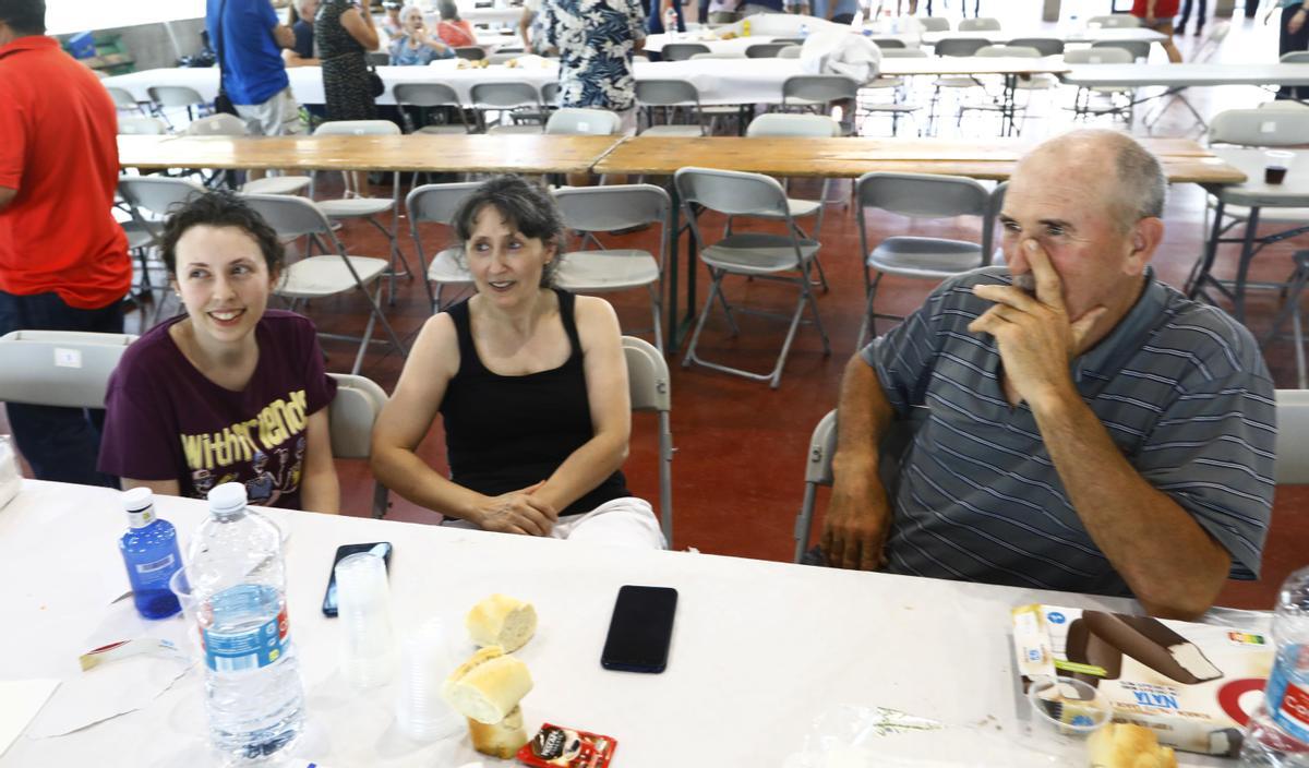 Vecinos y turistas, alojados en el recinto ferial de Calatayud