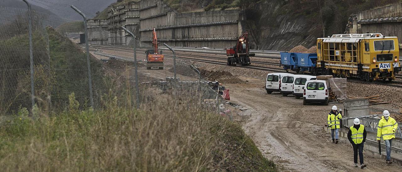 Obras de la Variante en Lena