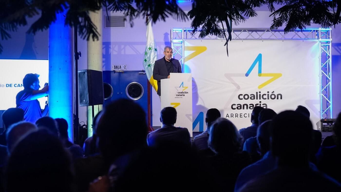 Acto de proclamación de Echedey Eugenio como secretario de CC en Arrecife