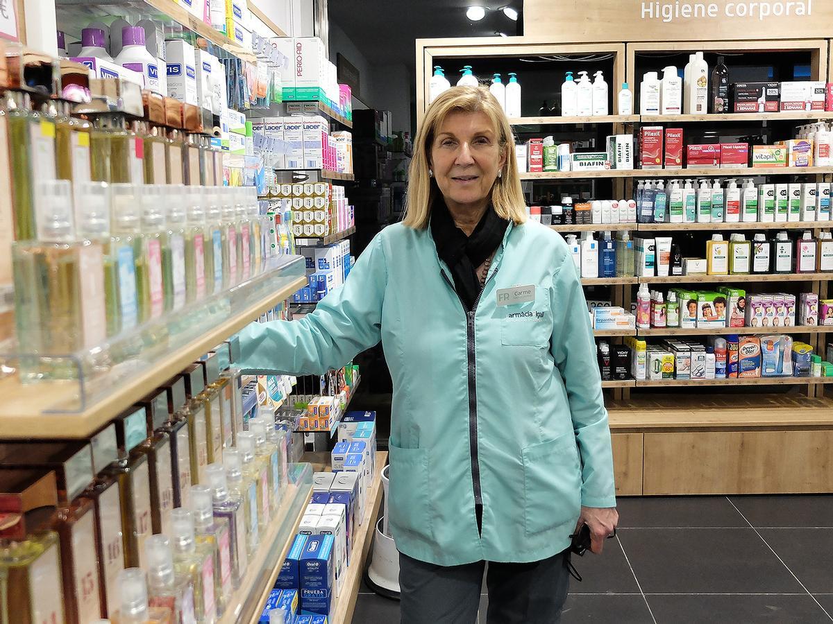 La farmacèutica Carme Rigall en una imatge d'arxiu.