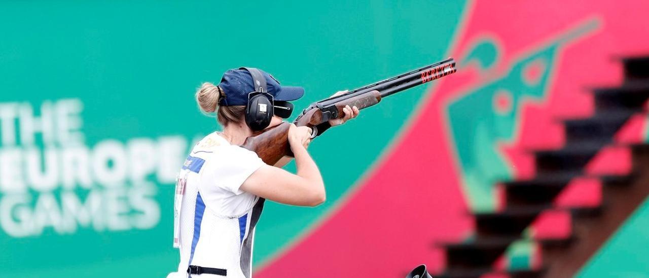 Fátima Gálvez, durante una competición.