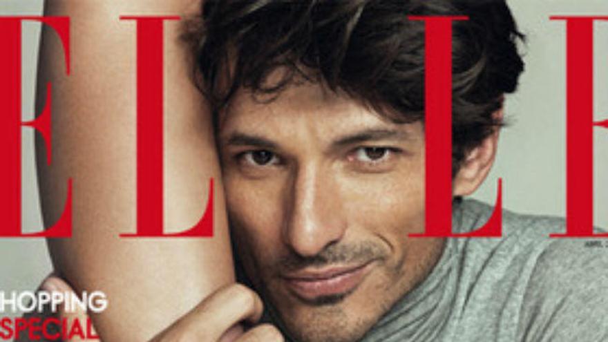 Andrés Velencoso, primer home en una portada de la revista «Elle»