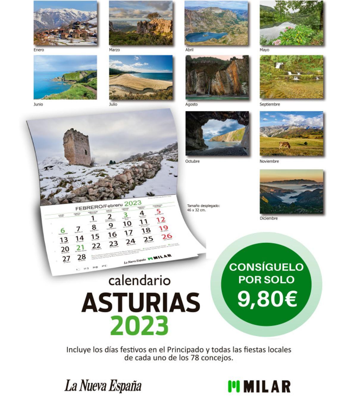 calendario asturias 2023