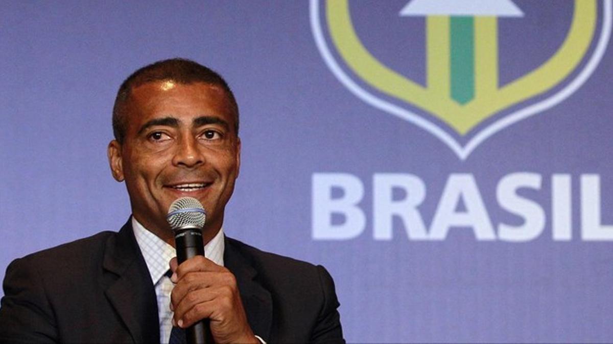 Romário, en un encuentro de la Confederación Brasileña de Fútbol (CBF)