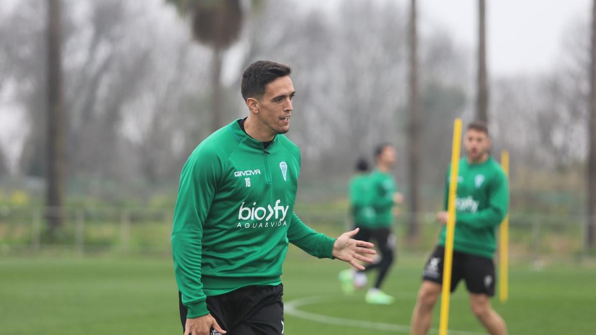 José Antonio Martínez, durante una sesión de esta semana en la Ciudad Deportiva.