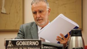 El ministro de Política Territorial, Ángel Víctor Torres, durante su comparecencia en el Congreso este lunes.