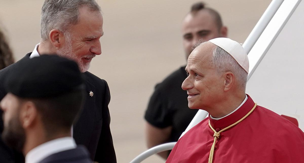 Madrid. 06.06.2026. Llegada del Papa León XIV al aeropuerto de Barajas.