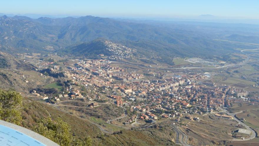 Vista de Berga des de Queralt