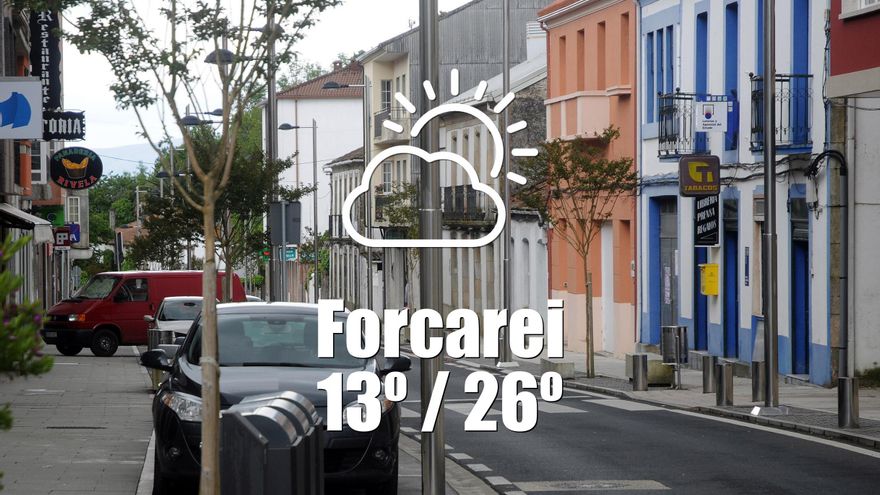 El tiempo en Forcarei: previsión meteorológica para hoy, domingo 27 de julio
