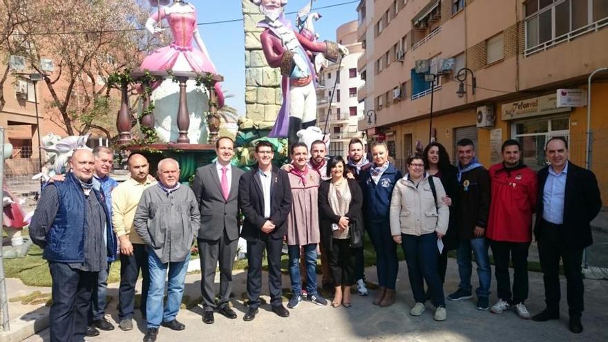 Los presidentes con las autoridades.