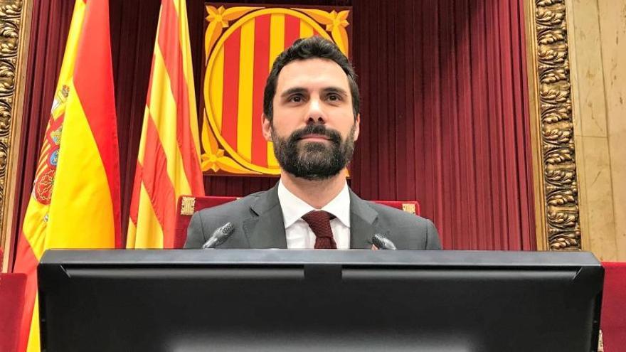 Roger Torrent, al Parlament.