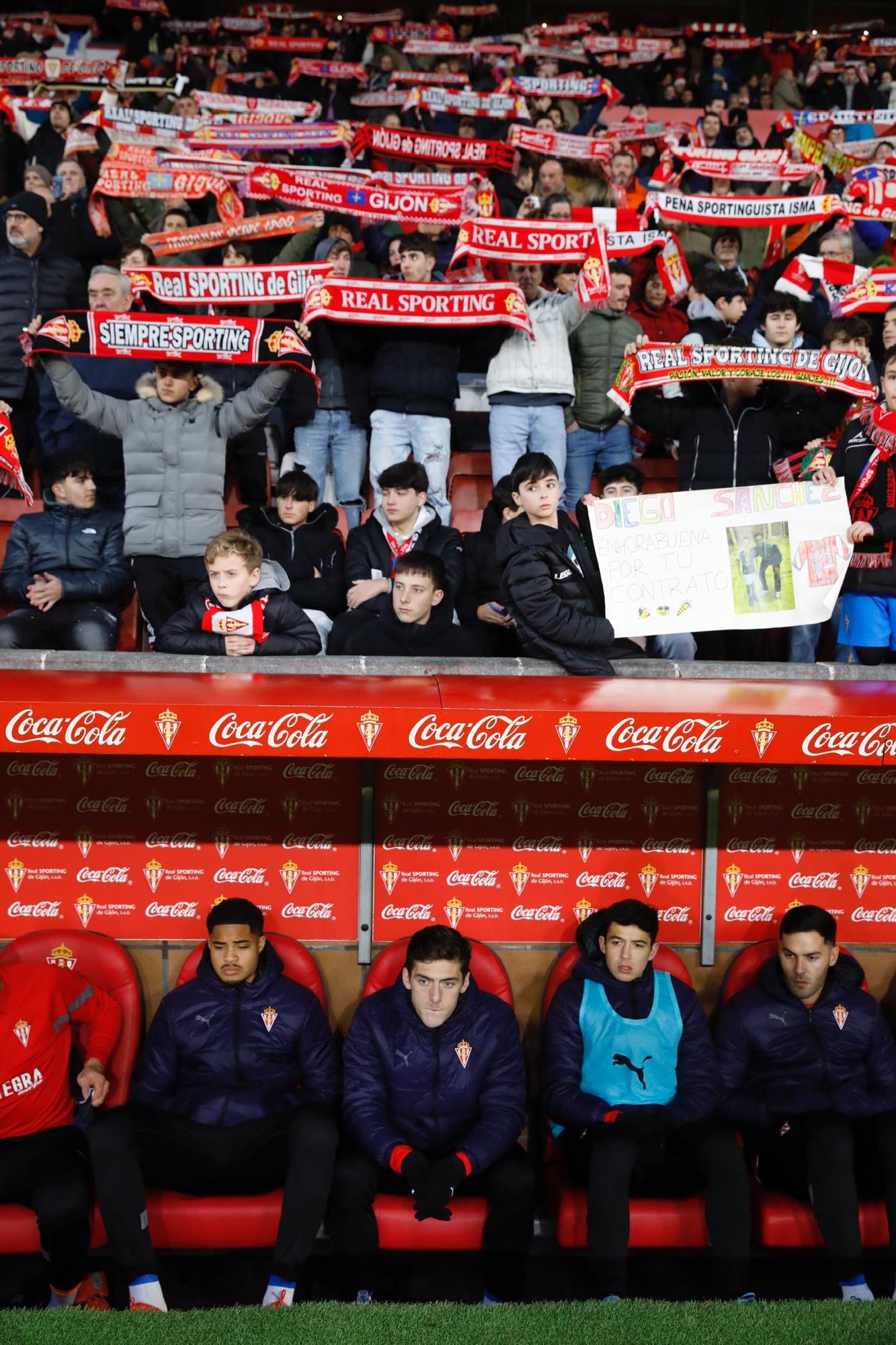 En imágenes: Así fue el Sporting-Málaga disputado en El Molinón