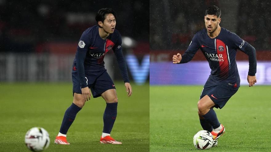 Kang In Lee y Marco Asensio, jugadores del PSG