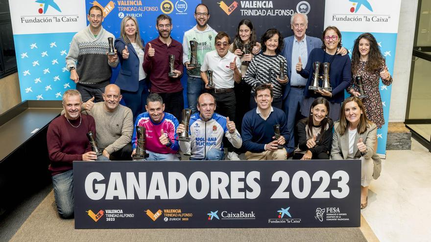 El Medio y el Maratón Valencia, junto con la Fundación &quot;la Caixa&quot;, entregan los trofeos a las categorías de personas con discapacidad