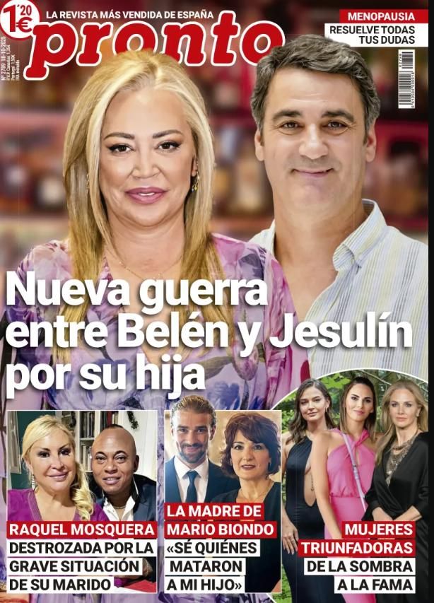 Portada revista corazón Pronto, Belén Esteba y Jesulín de Ubique