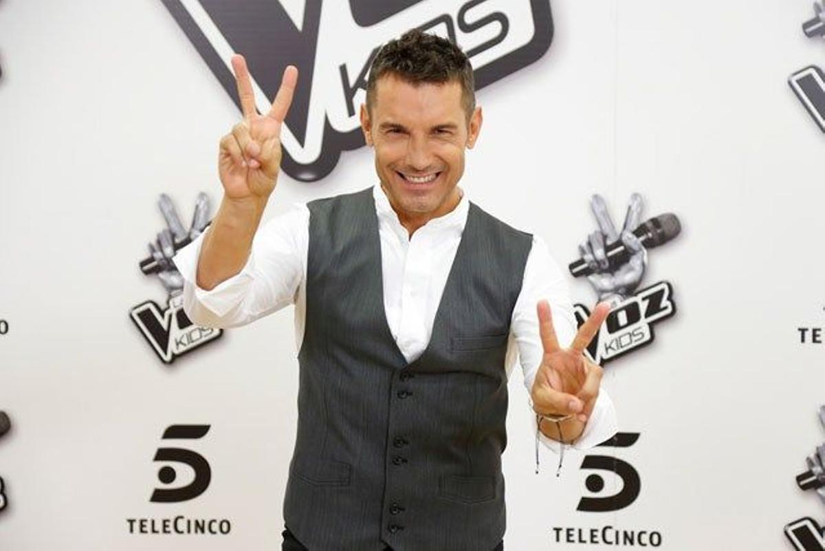 Jesús Vázquez en la presentación de la segunda temporada de 'La Voz Kids'