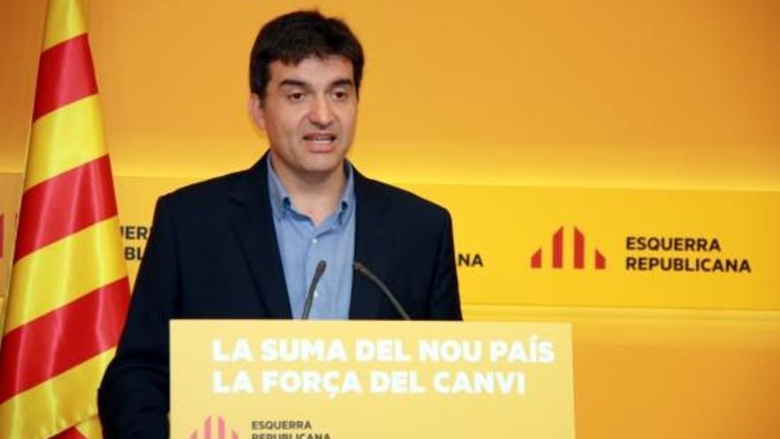 El portaveu d&#039;ERC, Sergi Sabrià