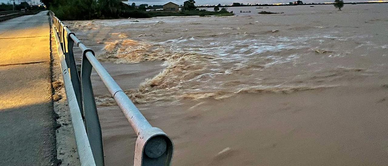 Elevada acumulación de agua en el término municipal de Sollana. | LEVANTE-EMV