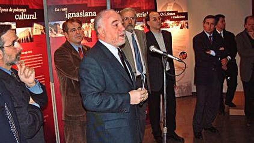 Inauguració al Museu Comarcal, el novembre del 2002