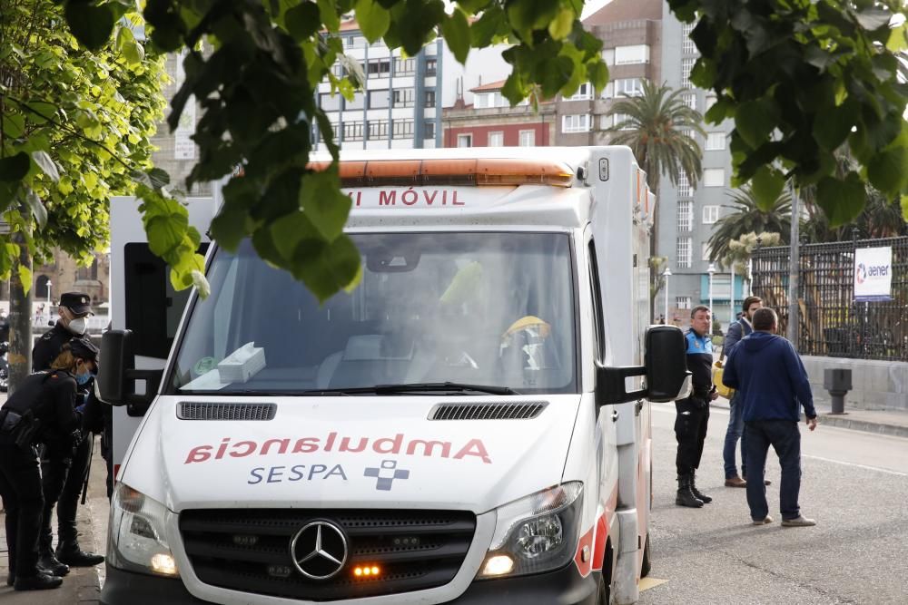 Accidente en la obra del antiguo Banco Urquijo