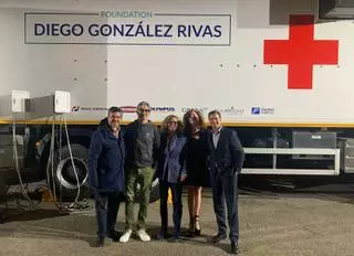 El quirófano móvil de la Fundación Diego González Rivas, listo para operar en África