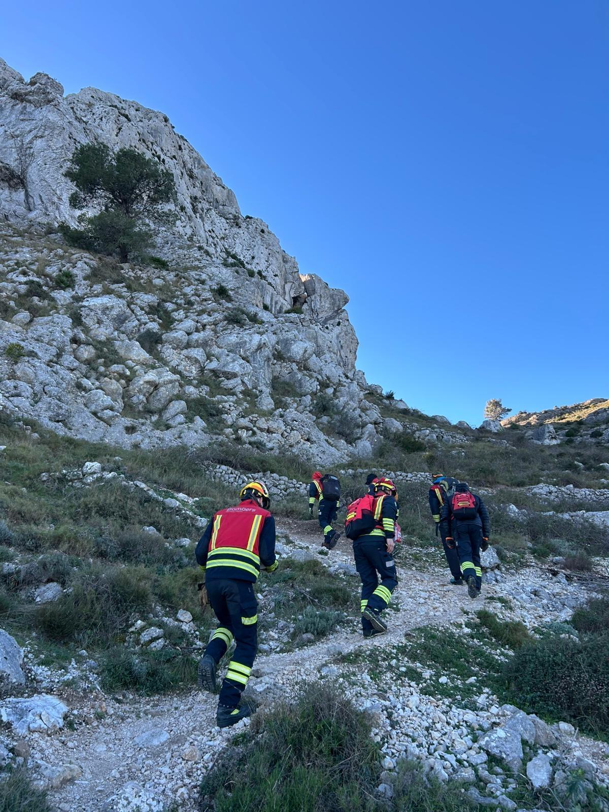 La subida a la Serra del Penyó