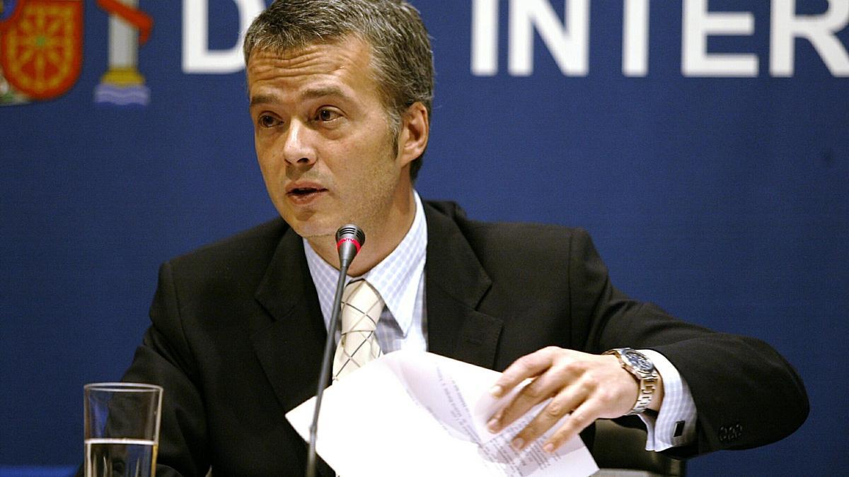 Antonio Camacho, cuando era secretario de Estado de Seguridad.