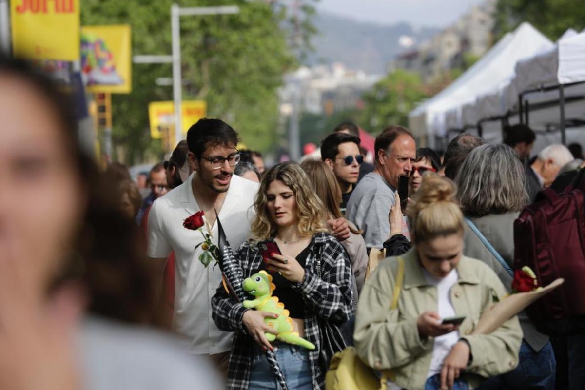 Sant Jordi de récord en Barcelona