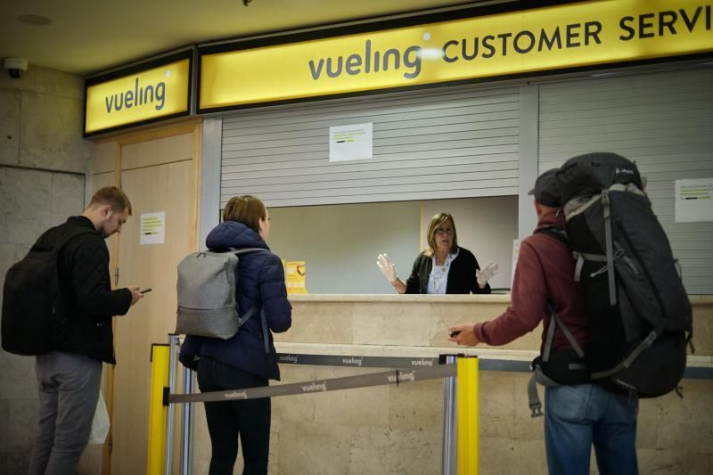 Crónica de la situación en el aeropuerto de Tenerife Norte Coronavirus COVID19  | 19/03/2020 | Fotógrafo: Andrés Gutiérrez Taberne