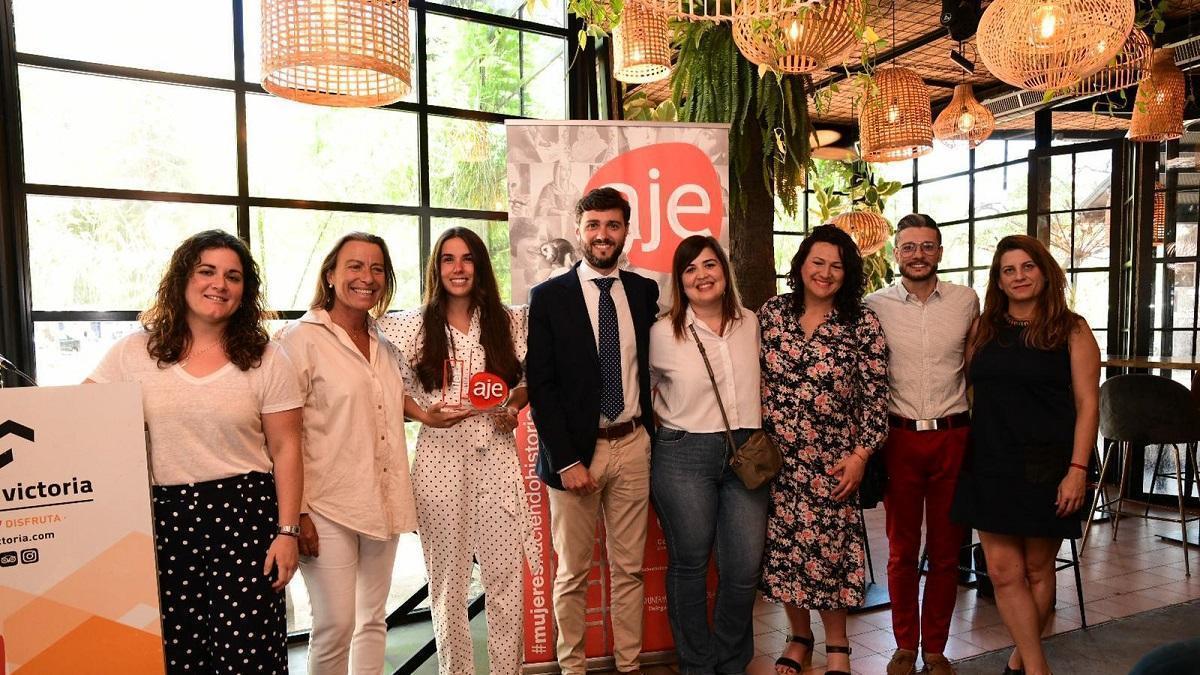 Entrega del I Premio a la Mujer Empresaria Cordobesa, un galardón que organiza por primera vez la Asociación de Jóvenes Empresarios (AJE) de Córdoba.