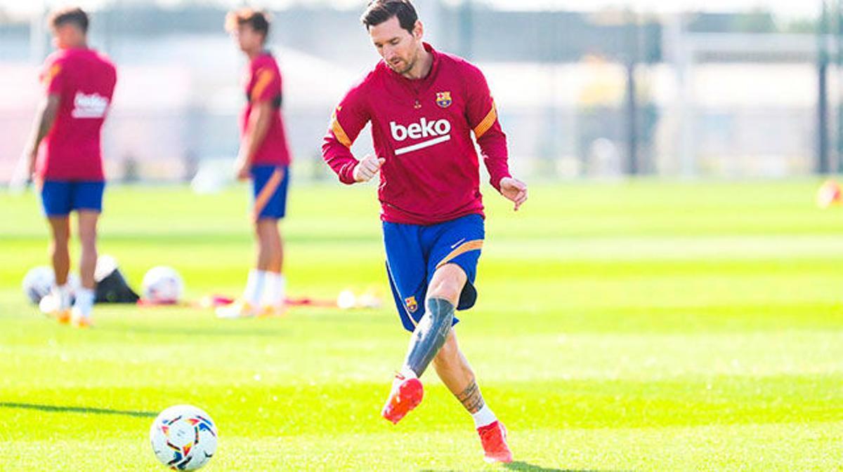 Así ha sido el último entreno del  Barça antes del partido ante el Celta