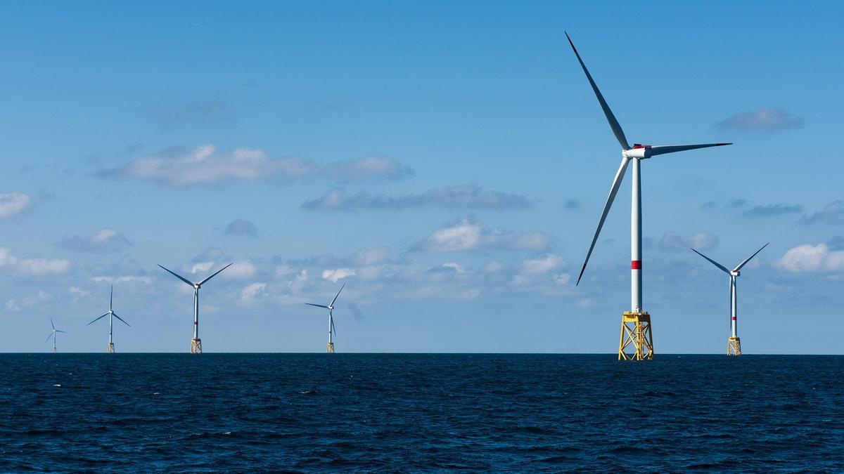 Nuevo parque eólico de Iberdrola en Saint Brieuc, Francia.
